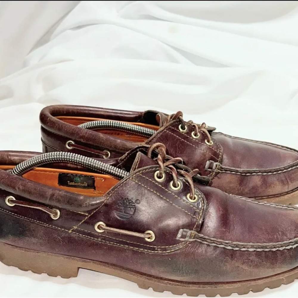Timberland 3-Eye Lug Leather Boat Shoe Men’s Size 12 W